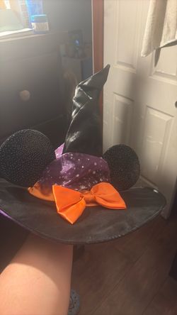 Disney Minnie Mouse Halloween Witch Ear Hat