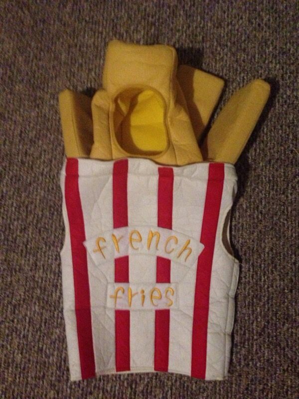 Child's French Fry costume size 4-6 Halloween