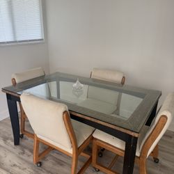 FREE Glass Table And Chairs.
