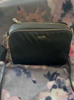 Aldo Black Quilted Crossbody Bag