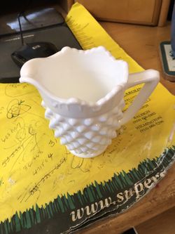 Hobnail Cream Pitcher