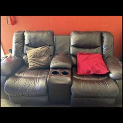 Ashley Leather Sofa Set Leather 2 Pieces Reclinable 