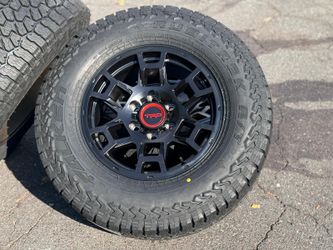17” new black wheels Falken AT tires 265/70r17 6x5.5 Toyota Tacoma TRD PRO rims 4Runner 6 lug