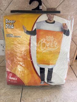 Beer Pint Adult Halloween Costume One Size