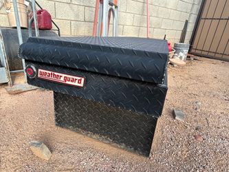 Weather Guard Black Diamond Plate Truck Tool Box