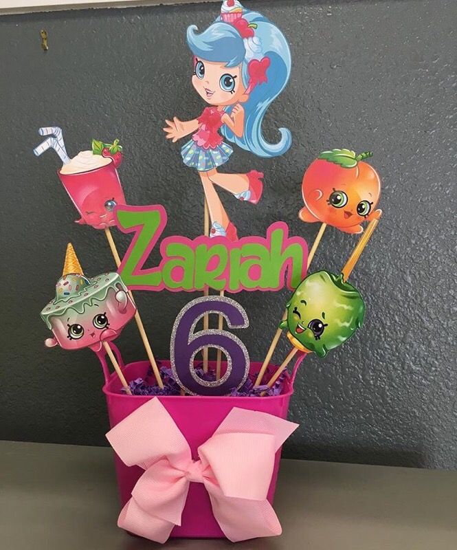 Shopkins Center Pieces - custom made