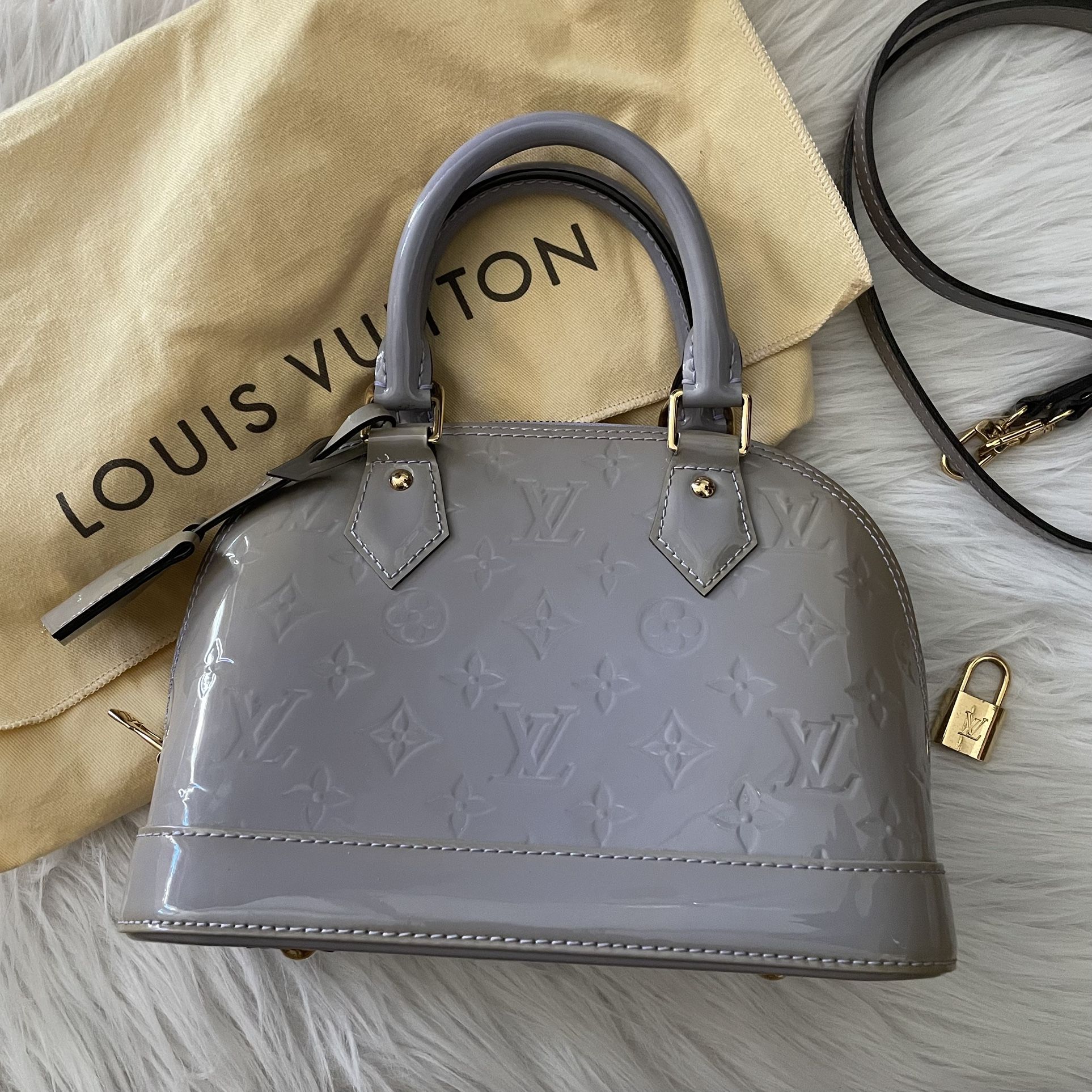 Vintage Louis Vuitton Alma Patent Handbag