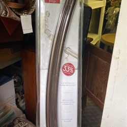 Curbed Curtain Shower Rod New