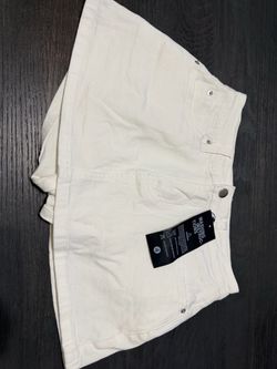White Denim Mini Skirt Size 4
