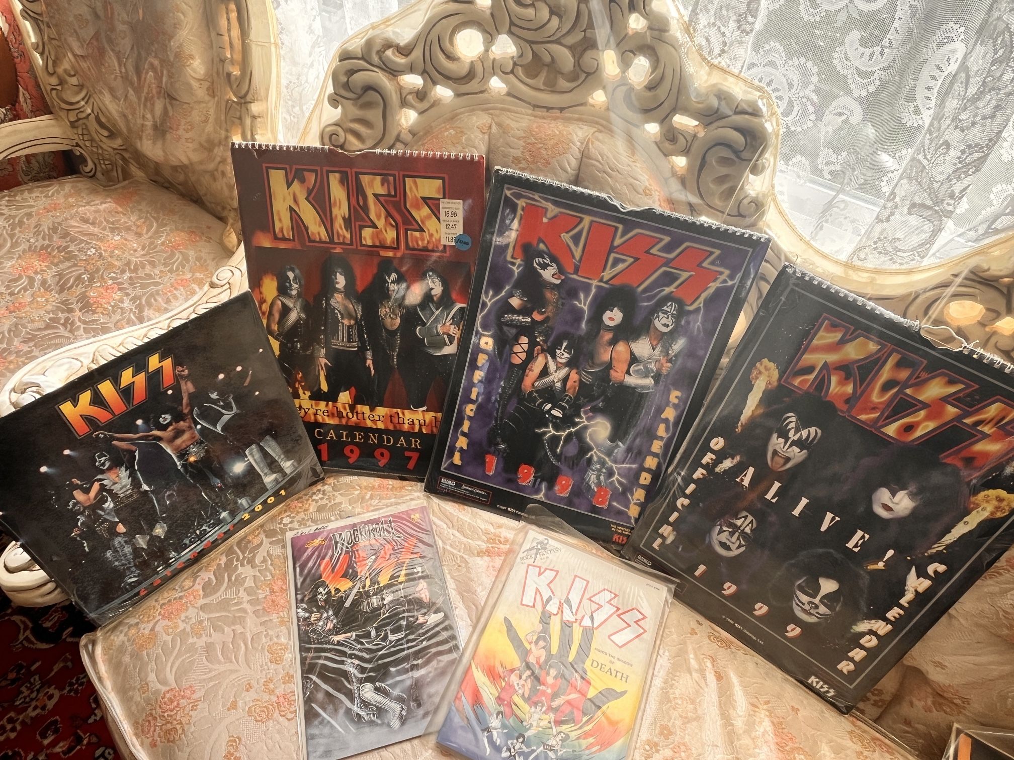 KISS ‘calendar Collection & 2 Comic Books