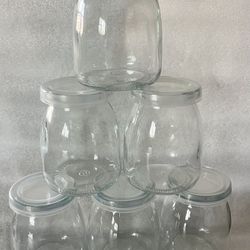 Glass Jars with Lids - 150 ml (Great for Candles, Storage, Crafts)
