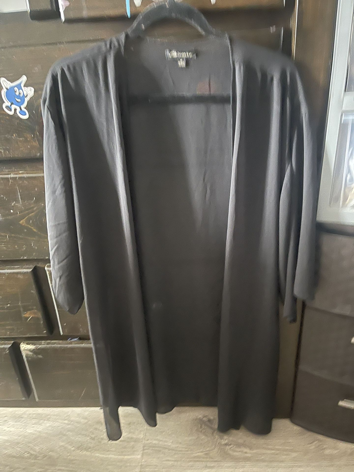 black cardigan