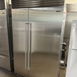 Sub Zero 48” Inch Stainless Steel Side By Side Built In Refrigerator 
