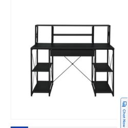 Black Modern Contemporary Desk 