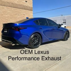 Lexus IS350 Performance Exhaust 2021-2025