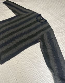 Stussy Wool Striped Long Sleeve Shirt Size Small