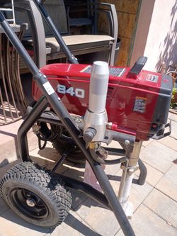 titan 840i impact 3200psi Airless Paint Sprayer 840 on Wheeled Cart