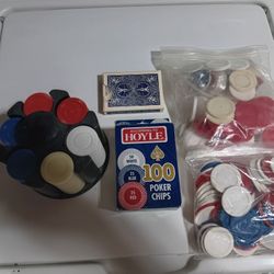 Poker Chip Holder With Cards