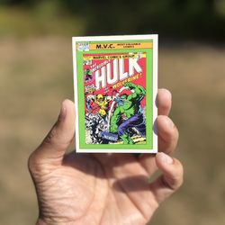 🃏 1990 Marvel Universe Card #134 Incredible Hulk #181 (Most Valuable Comics)