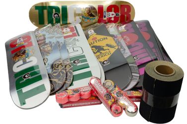 Tricolor skateboards