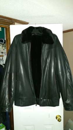 Phat Farm leather and fur coat for Sale in Goose Creek SC OfferUp