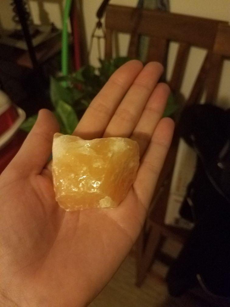 Orange calcite from mexico