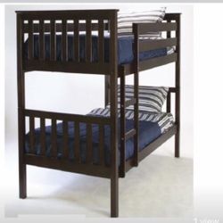 NEW BUNK BED TWIN OVER TWIN WITH MATTRESS INCLUDED NEW