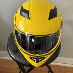 ILM-902 Yellow Motorcycle Helmet 