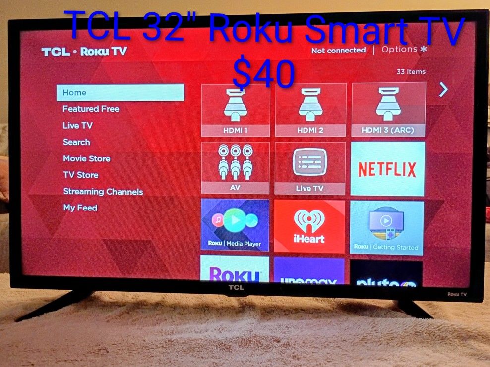 TCL 32" Roku Smart TV