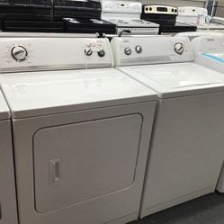 Whirlpool Washer And Dryer Set. 1 year Warranty 
