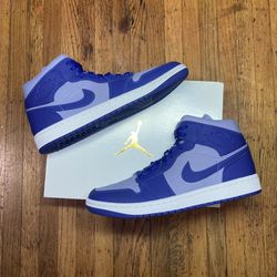 AIR JORDAN 1 MID SE (Iron Purple Deep Royal) [ 4,  5.5,  9  &  9.5 Men’s ]