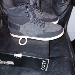 Aldo Smitley Grey & Black Sneaker  Sz 10 Mens 