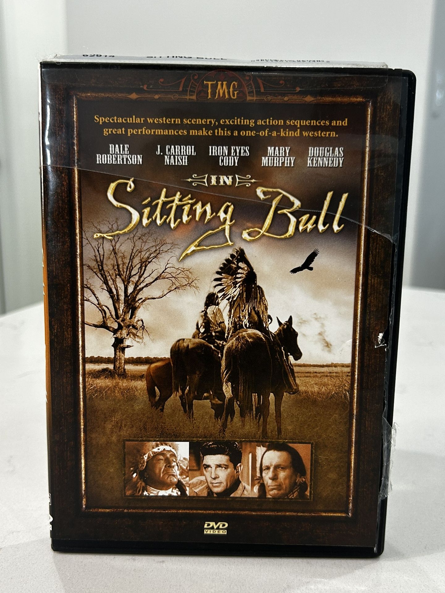 Sitting Bull DVD, Starring Dale Robertson, J. Carrol Naish, Iron Eyes Cody, Mary Murphy, and Douglas Kennedy