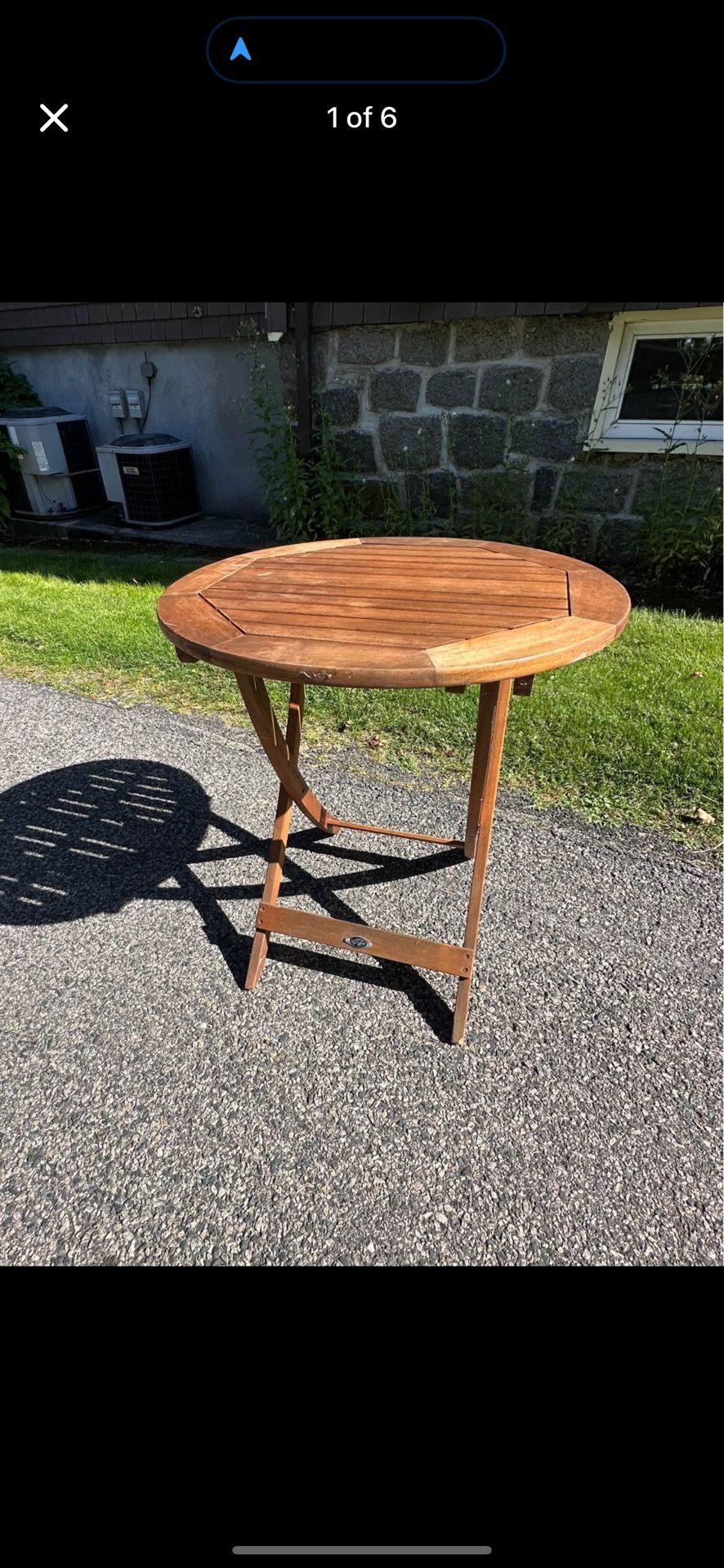 Teakwood bistro table 