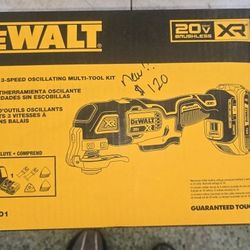 NEW DEWALT 20V XR MULTI-TOOL KIT WITH BATTERY AND CHARGER IN BAG  120$ FIRM PRICE 