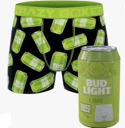 Mens Clothing Boxer Briefs Bud Light Lime