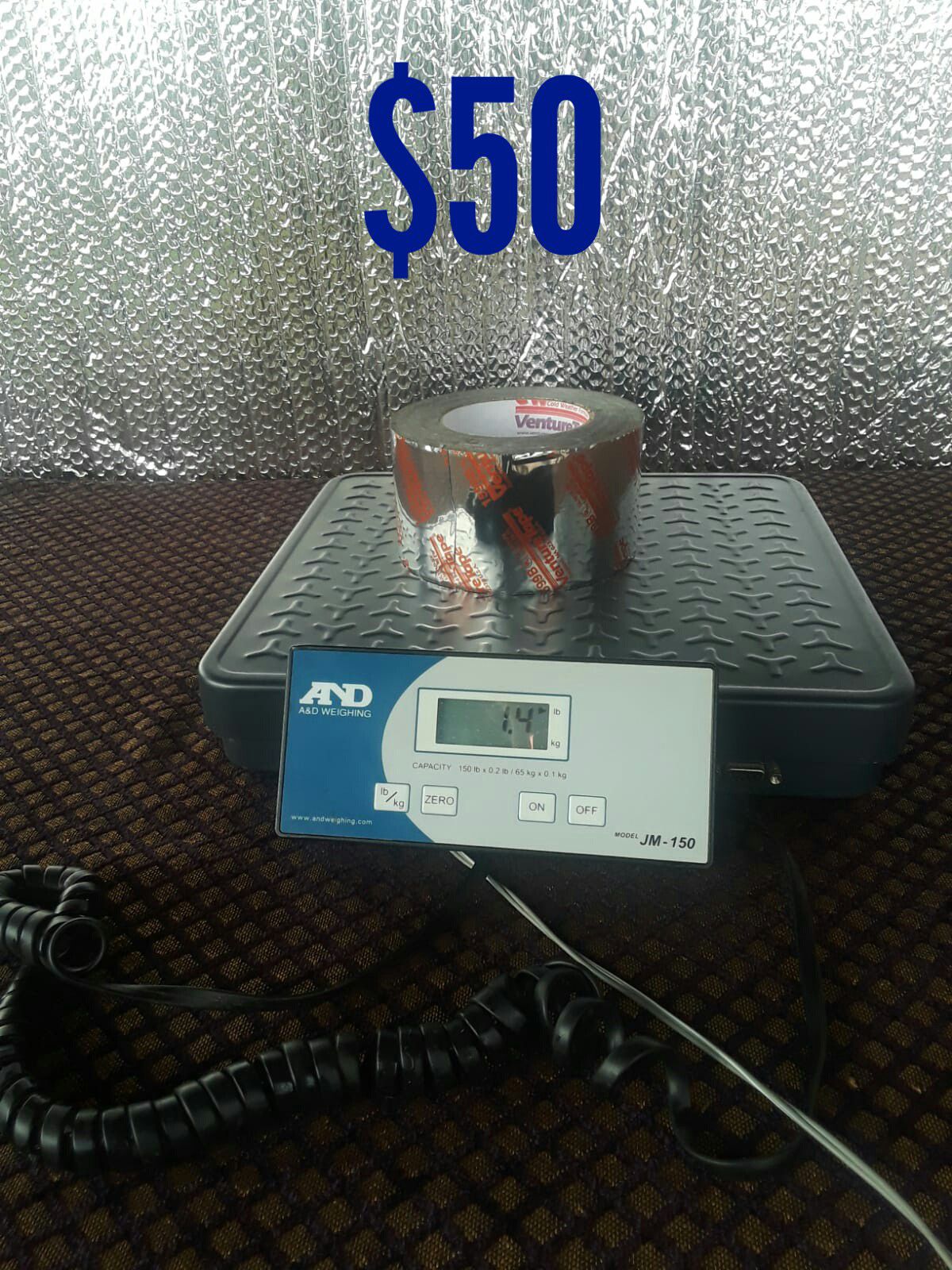 A&D JM-150 AND WEIGHING SCALE 150 POUNDS, SHIPPING SCALE, 150 LBS, HEAVY DUTY, IN GOOD CONDITIONS SERIOUS BUYERS ONLY!!!