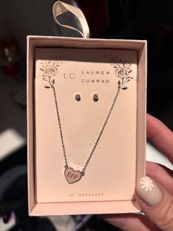 BFF necklace and earrings