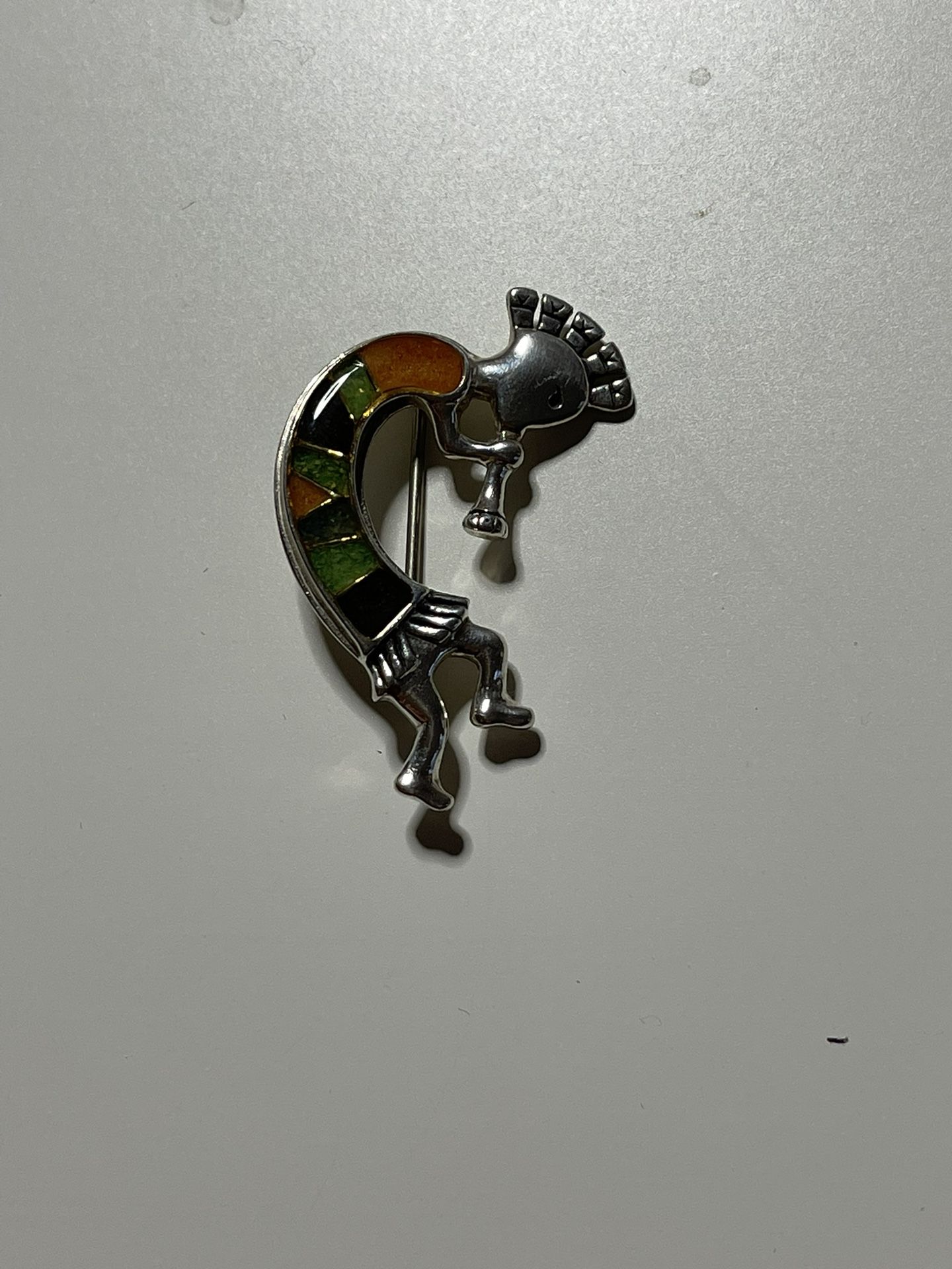Vintage Relios Southwestern Kokopelli Enamel Pin