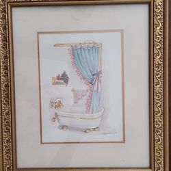 Framed Bathroom Picture