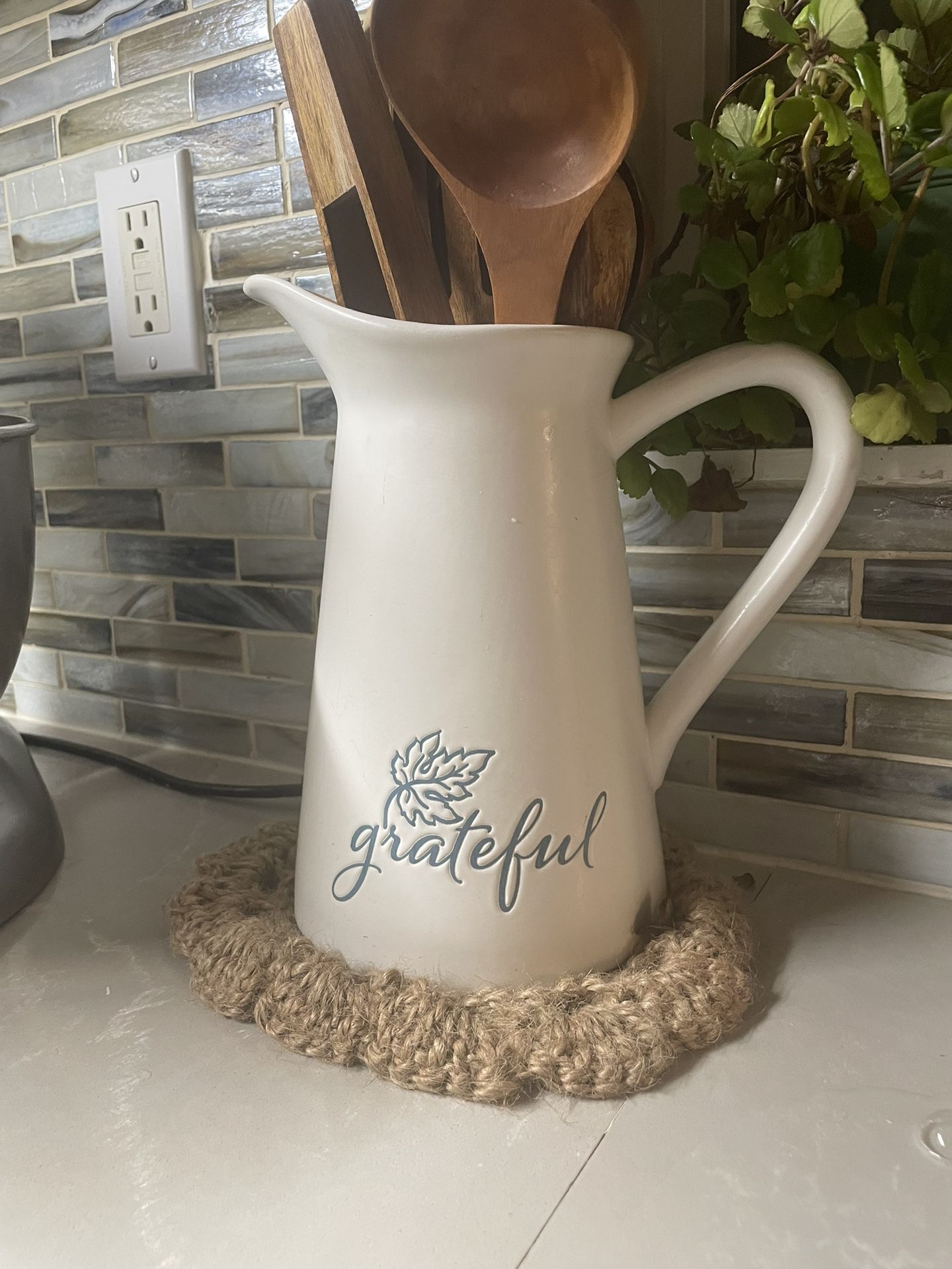Grateful Ceramic Pitcher