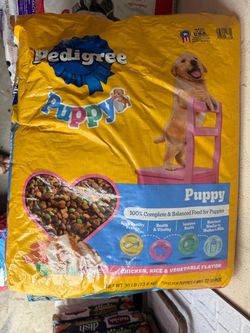Pedigree dry puppy food, 30-pound bag