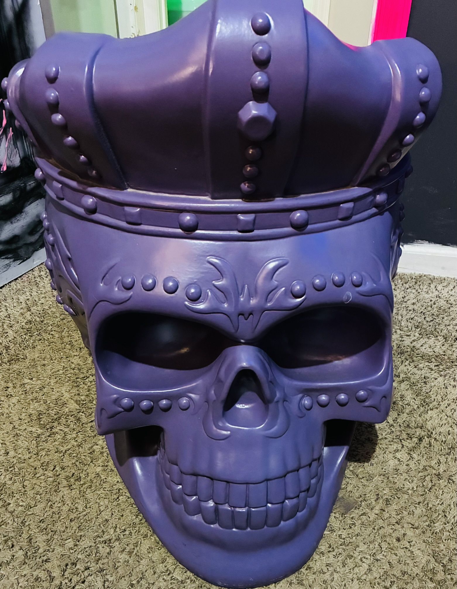 Purple Skull Chair