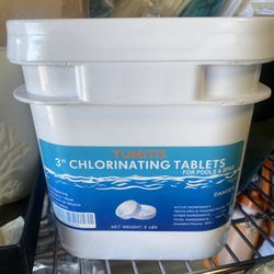 8 Lbs Of 3 Inch Chlorine Tablets