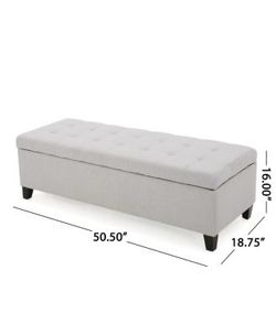 Noble House Mission Storage Ottoman