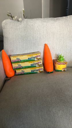 Squeeezy’s butter 3, two carrot , one pinapple