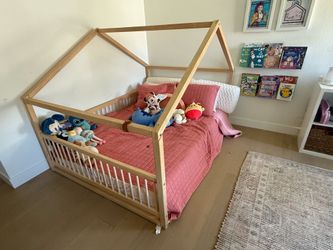 Handmade full Montessori floor bed