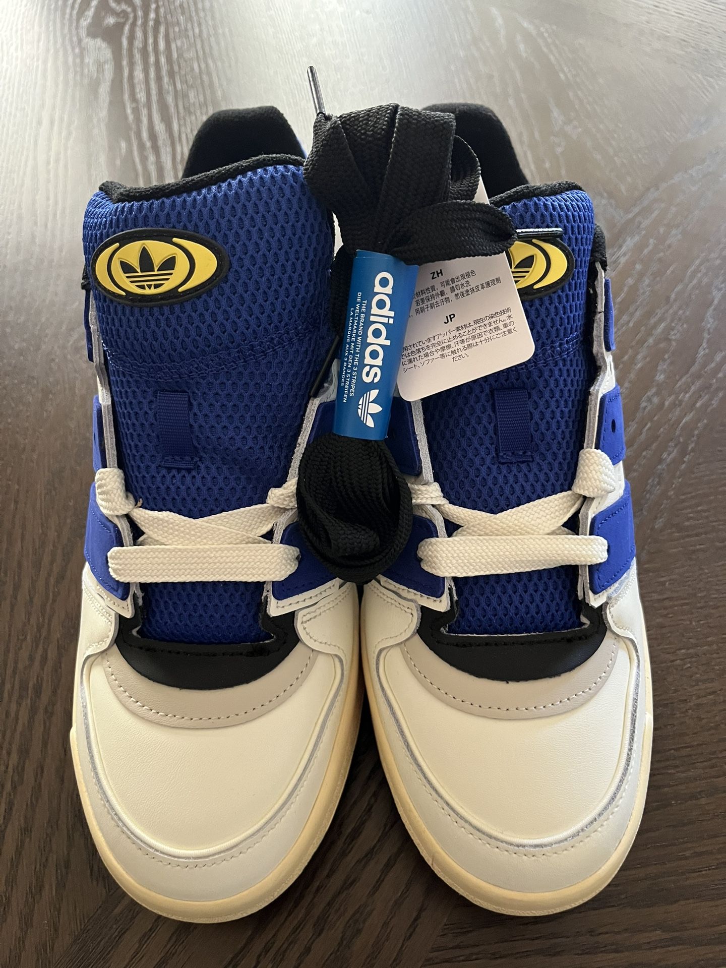Adidas Forum 2000 Sz 10 Off White/Blue-NEW