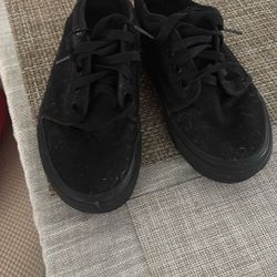 Black Vans Size 7