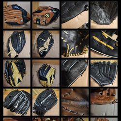 Baseball Softball T Ball Glove Lot $ 10 Each If You Buy All Or Pay Market Price For  1